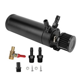 Oil Catch Can, High-Strength Metal Oil Catch Can Kit, Heat Resistant with Vent Filter, Universal for Vehicles