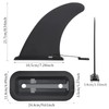 Surfboard SUP Fins Replacement with Base Universal Detachable Center Fin