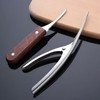 Shrimp peeling tool, 2-piece set, carving fork shrimp tool, stainless