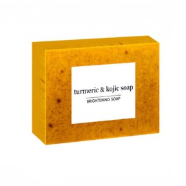 LOPHE Turmeric Kojic Acid Soaps, Turmeric Soap Bar Handmade Turmeric Granular Soap with Turmeric Vitamin C Retinol Collagen Coconut Oil Tea Tree Oil for Face Body Skin Brightening Dark Spot Acne