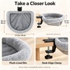 Cat Desk Bed for Indoor Cats – Folding Desk-Mounted Hammock