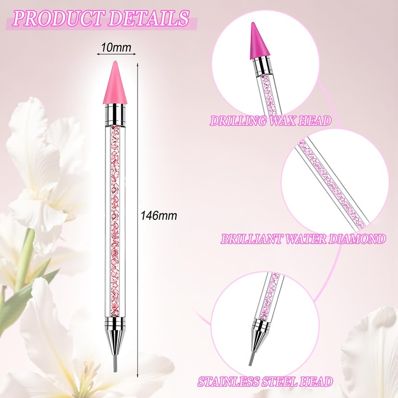 8 Pcs Rhinestone Picker Tool Kit, Dual-Ended Rhinestones Applicator |