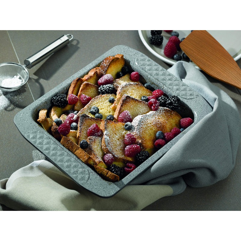 kela Casserole Dish Lea 29,5x25,5x6,5cm in Metal Grey, Multi-Ply 29.5