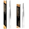 12 Inch Kitchen Tweezers with 8 Inch Plating Tweezers Stainless