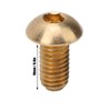 50Pcs Round Hex Socket Screw Copper Fastener Hardware Tools Industrial
