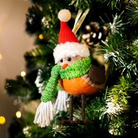 Marco Paul Christmas Decorations Christmas Tree Decoration Xmas Decorations Christmas Ornaments Christmas Baubles Hanging Ornaments for Xmas Hanging Decorations Holiday (Robin)