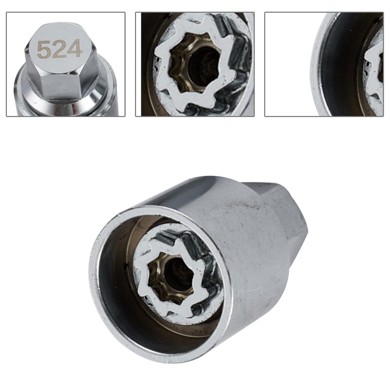 Anti Theft Car Locking Wheel Nut Key 524 or D
