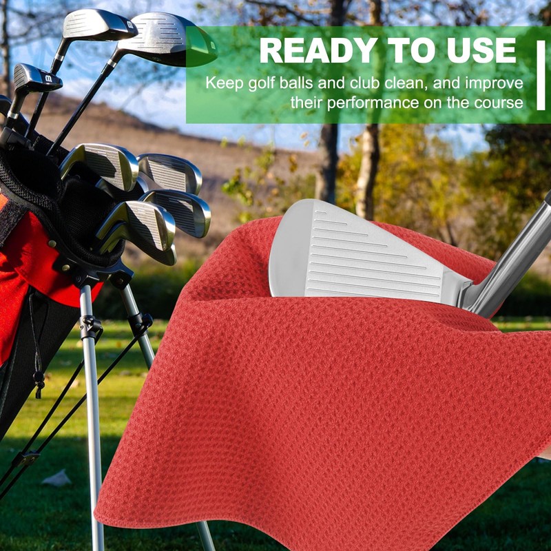 PATIKIL 16"x16" Microfiber Golf Towel, 3 Pack Tri-Fold Golf Towels