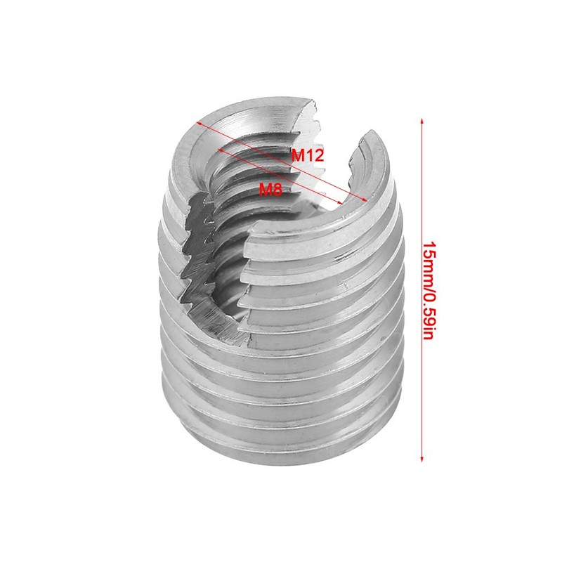 SUS303 Stainless Steel Threaded Inserts, Self-Tapping Slot Thread Insert Nuts