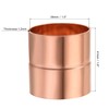 MECCANIXITY Straight Copper Coupling Fittings, 1.5 Inch ID Welding Joint