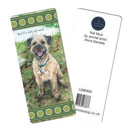 Little Dog Laughed Border Terrier Bookmark Gift Idea Perfect Book Lover Gifts LDBM08