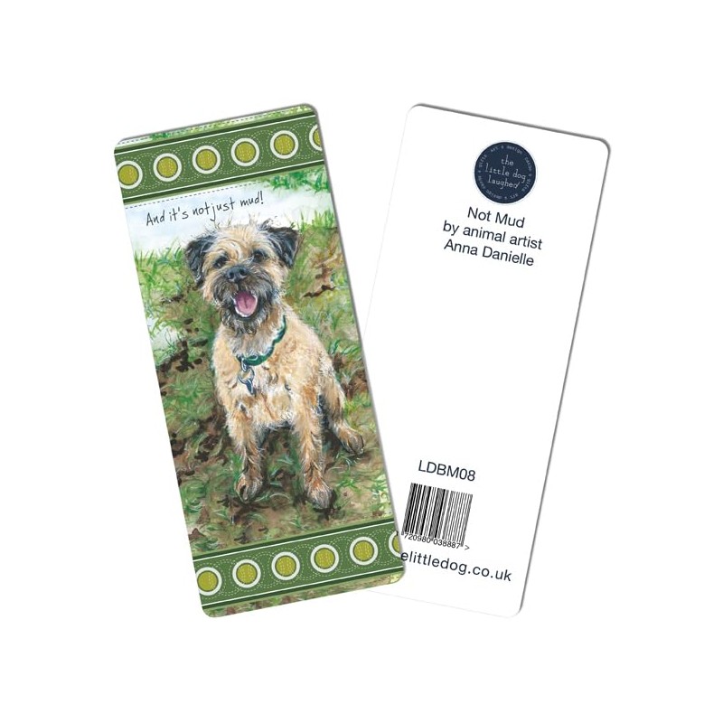 Little Dog Laughed Border Terrier Bookmark Gift Idea Perfect Book