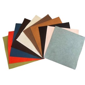 CRS Fur Fabrics Fabric Squares 10 Pack – 10"x10" (25x25cm) – Assorted Colors Natural Wool Blend – Soft Felt for Sewing, DIY Projects, Arts & Crafts, Multi