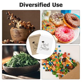 Graduation Party Favors Bags, 50pcs Sweet Endings To New Beginnings Bags for College Senior High Kindergarten Graduation Party