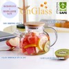 CnGlass Glass Teapot Stovetop Safe,20.3 oz Clear Tea pot with