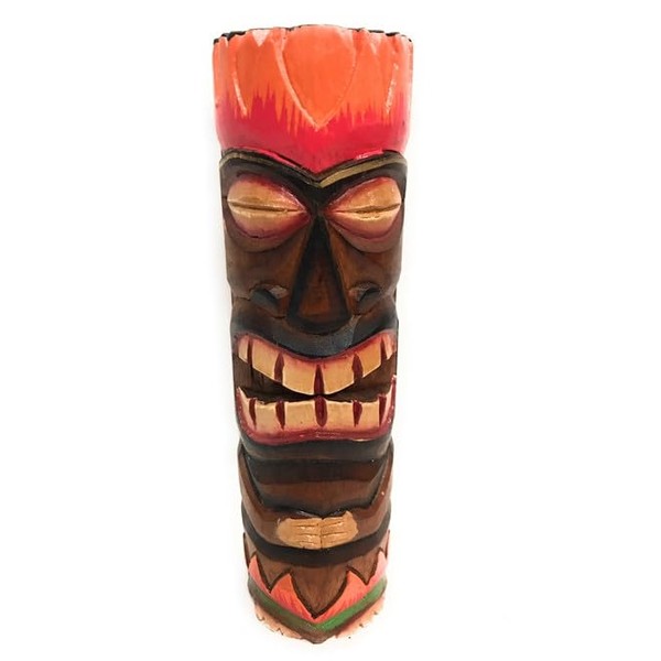 Tiki Totem 10" w/Lava Hawaii - Hand Carved & Painted