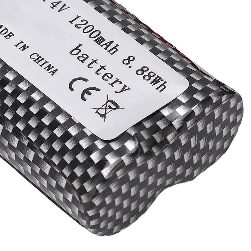 RC Lithium Battery 7.4V 1200mAh 8.88Wh with SM‑5P Plug Long