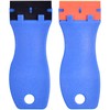 2pcs 1.5” Plastic Razor Scraper with Comfort Handle, Multipurpose Double