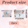 2 Tulip Cosmetic Bags, Fresh And Elegant Design, Tulip Pattern,