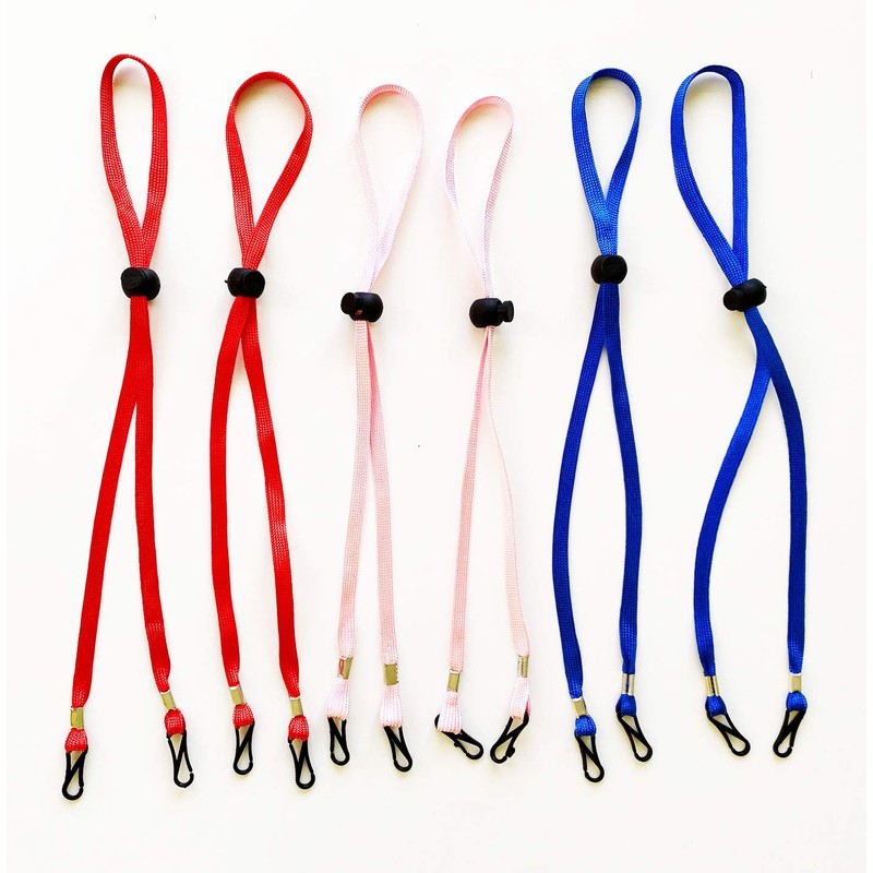 Mask Lanyard 6-Pack Face Mask Holder, Adjustable Length Lanyards, Convenient