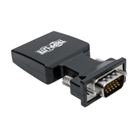Tripp Lite Active HDMI to VGA Adapter (F/M), HDMI Audio Extractor, Female HDMI to Male VGA, 1080p @ 60 Hz, Black (P131-000-A-DISP)