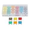 24PCS Car Blade Fuses Zinc Alloy Fuse Assortment Set Automobile