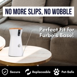 Adhesive Pads Compatible with Furbo Dog Camera | Replacement Mount Stickers for 360 and Original Models | Non-Slip Peel & Stick Mounting Pads | Residue-Free Pet Camera Accessories (12 Pack)