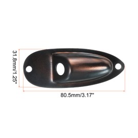 MECCANIXITY Guitar Input Jack Socket Plate Output Loaded Jack 3/8" Copper for Electric Guitar Replacement Parts 2pcs