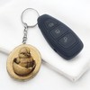 Promotech Hatching Chick Handmade Laser Engraved Single Piece Wooden Keyring,