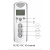 ALPINA ALPHA ALPINA WISTAR Roller Shade Remote Control 433.92 Mhz