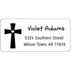 Atelier Elegance Custom Address Labels, Any Name, Any Address, Cross