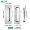 M METERXITY 2-Pack Recessed Finger Pulls, 4.72 Inch Inner Circle