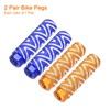 sourcing map 2 Pairs Bike Pegs Aluminum Alloy Rear Stunt