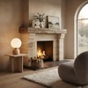 Skyblaze Modern Marble Table Lamp with Frosted Glass Shade Cute