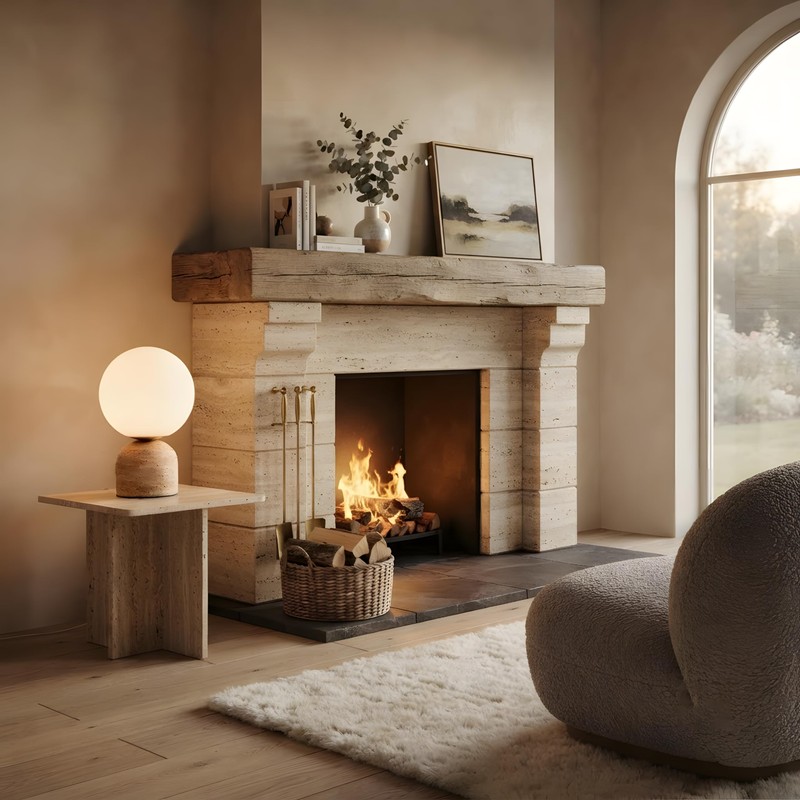 Skyblaze Modern Marble Table Lamp with Frosted Glass Shade Cute