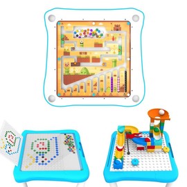 3-in-1 & 2-in-1 Montessori Magnetic Color & Number Maze, Educational Toy for Toddlers Ages 2-5, Fine Motor Skills Game, STEM Puzzle Learning Toy, Birthday Gift for Kids:_3-in-1