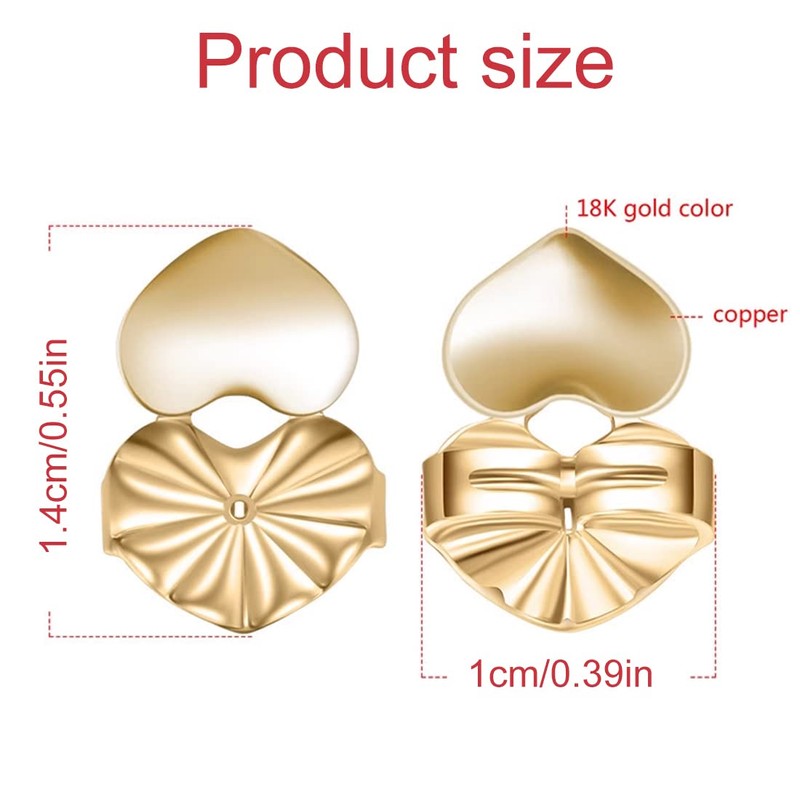 3 Pairs Earring Lifters Adjustable Earring Lifters Hypoallergenic Ear Lobe