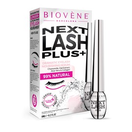 Biovène Next Lash Plus+ Serum for Dramatic Eyelashes - Growth Serum for Lashes - For More Beautiful Eyelashes - Consists of Essential Vitamins - For Voluminous, Natural Eyelashes (6 ml), (Pack of 1)