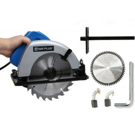 Circular Saw Wood Cutting Tool Professional Electric Circular Saws with Adjustable Cutting Depth and Angle Max Cutting Depth 55mm for Bamboo plywood PVC pipe MDF cutting