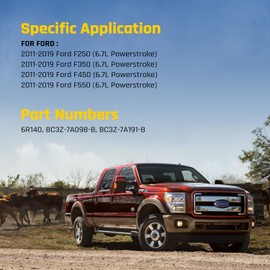 6R140 Automatic Transmission Filter Kit for 2011-2019 Ford F-250//F-350/F-450/F-550, Replaces BC3Z-7A098-B, BC3Z-7A191-B