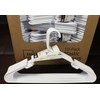Lot 100 Mainstays Plastic Tubular Slotted White Adult Clothing Clothes