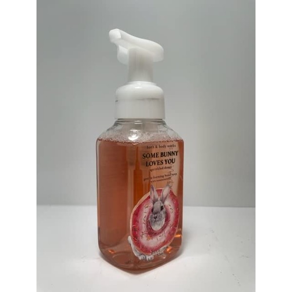 White Barn Bath and Body Works Sprinkled Donut Gentle Foaming Hand Soap 8.75 Ounce Some Bunny Loves You Easter Bunny Label