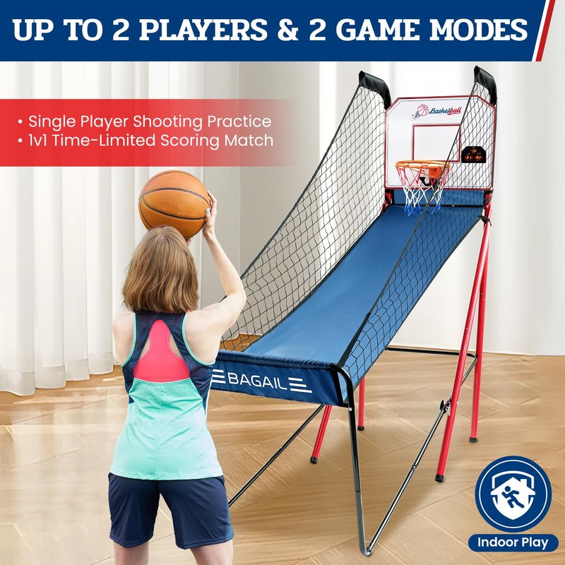 BAGAIL Basketball Arcade Game, Electronic Basketball Shooting Game, Arcade Sounds,