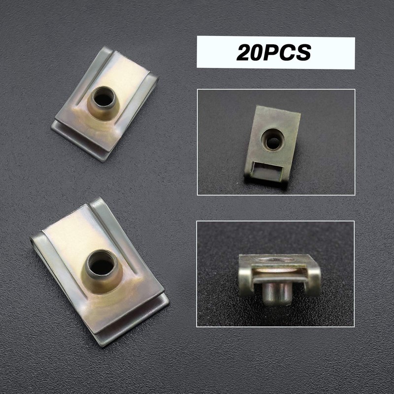 20Pcs M5 Chimney U Nut Spire Clips Speed Fasteners Metal