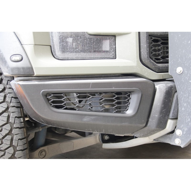 Honeycomb Front Bumper Bottom Fog Vent & Side Fender &