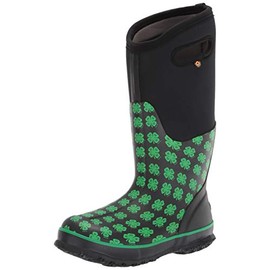 Bogs Women's Classic Tall Rainboot Rain Boot, 4H Print-Black Green, 7