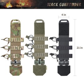 Black Gunpowder Elastic Tactical Cummerbund Quick Release Magnetic Buckle Side Belt Cumberbund One Hand Operation Model BG-TC1 (Coyote Brown Camo)