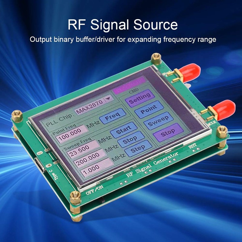 RF Signal Generator Module Full Touch Screen Low Noise Frequency