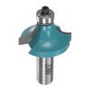 sourcing map Roundover Router Bit 1/2 Shank 1/2" Radius Carbide