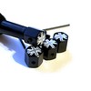 Union jack anti theft lockable tyre air valve dust caps